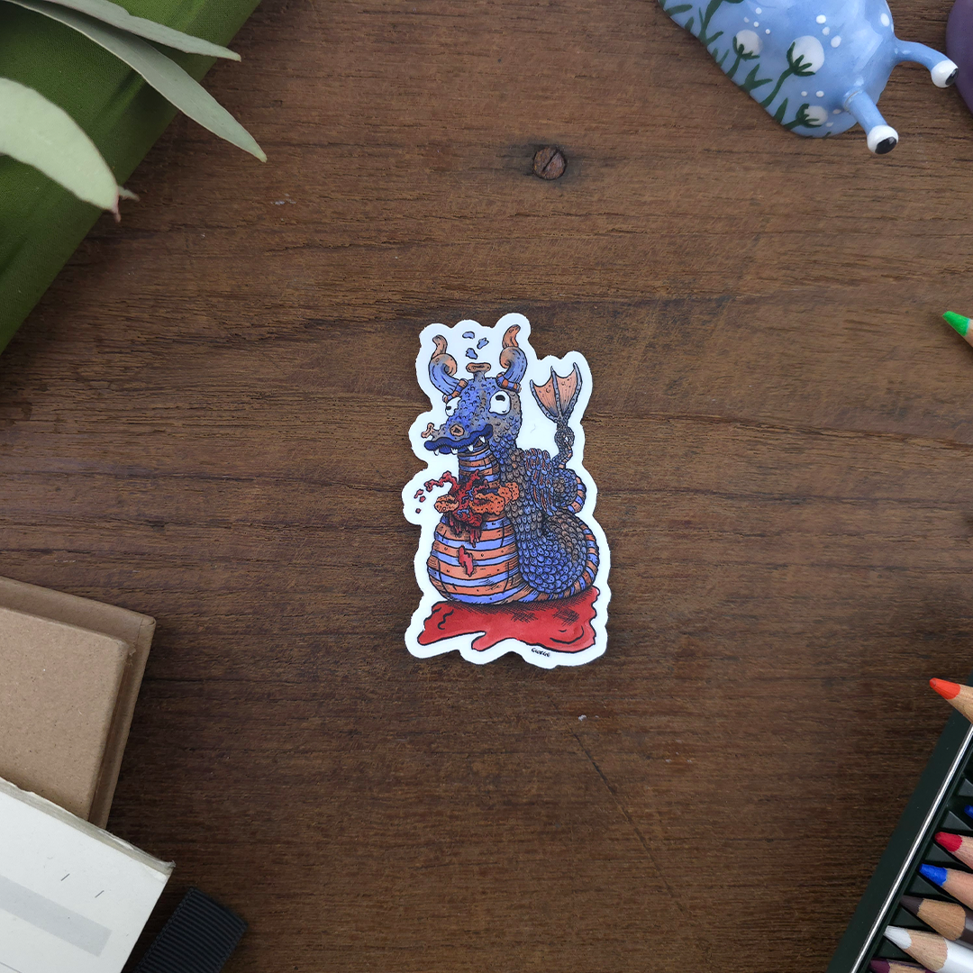 Dragon Heart Sticker