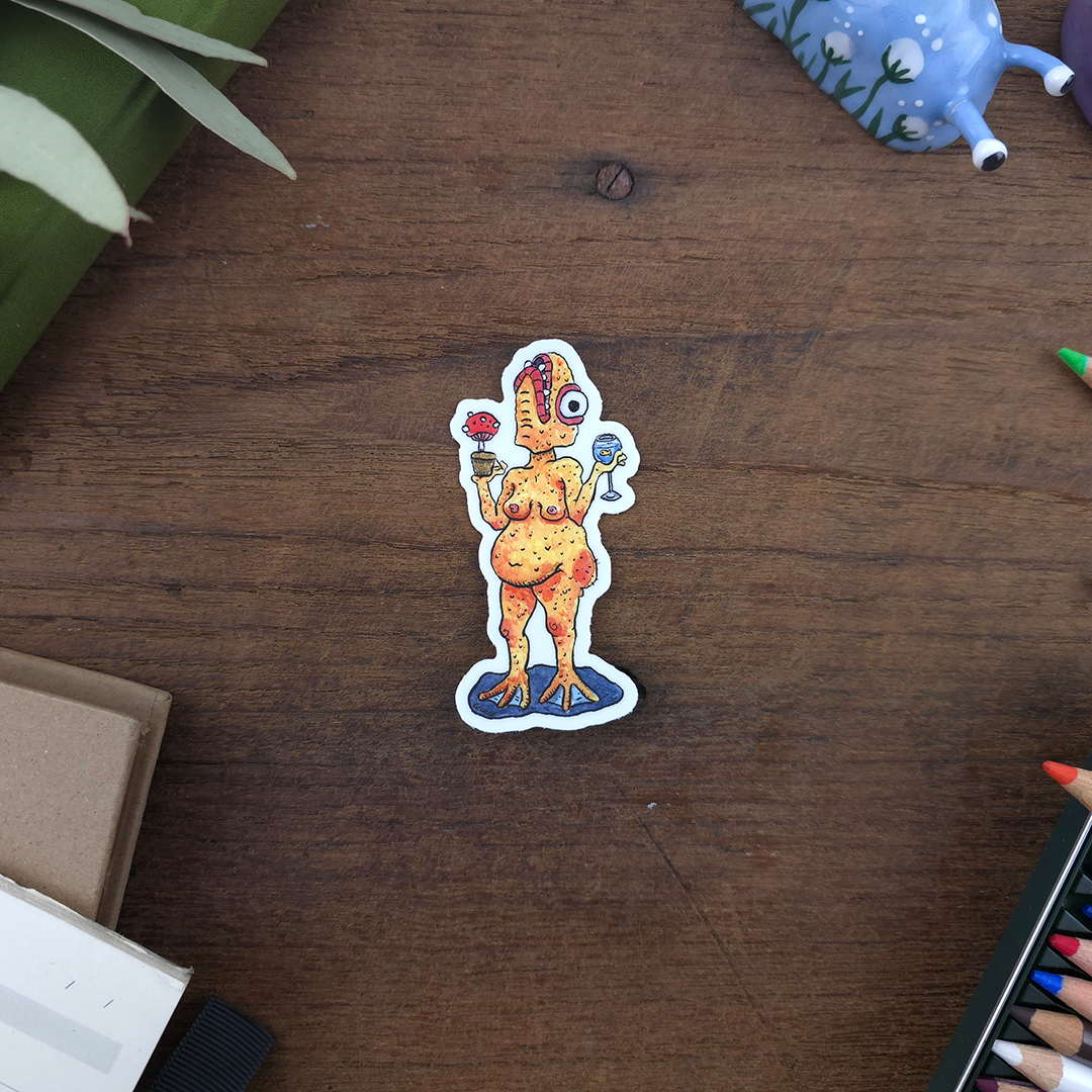 Reverse Mermaid Sticker