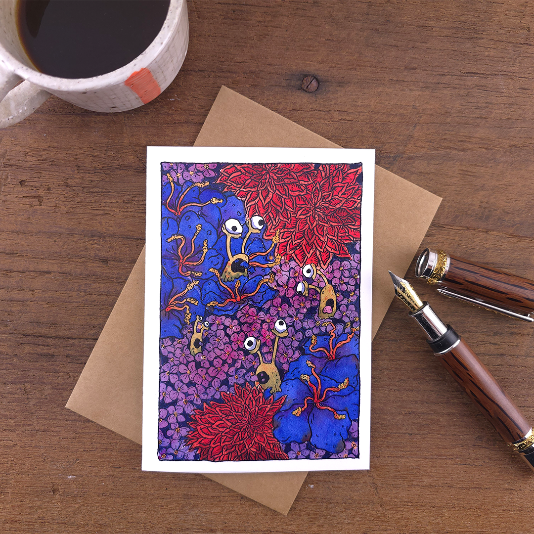Greeting Card Flowers, Delicious