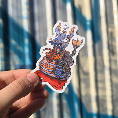 Dragon Heart Vinyl Sticker