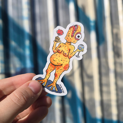 Reverse Mermaid  Vinyl Sticker