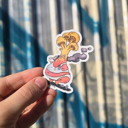 Beer Mushroom vinyl Sticker
