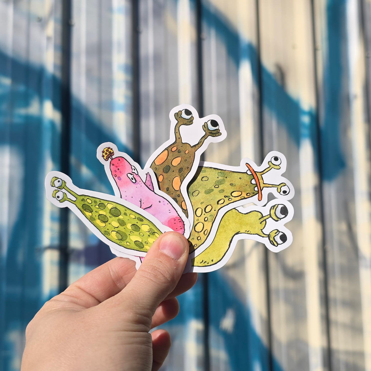 Slug Pack and Friend  Vinyl Stickers