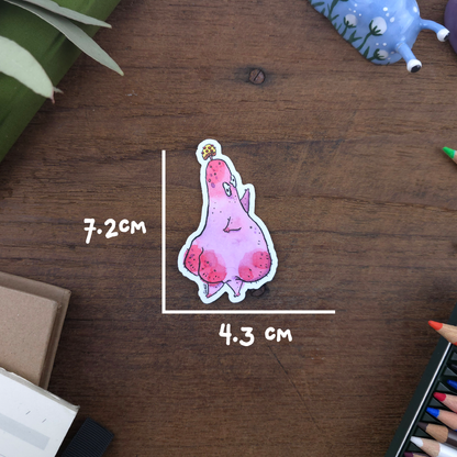 Pink Mushroom  Vinyl Sticker