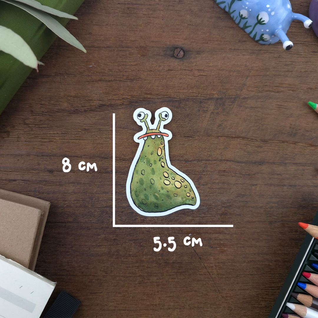 Slug with Teeth vinyl Sticker